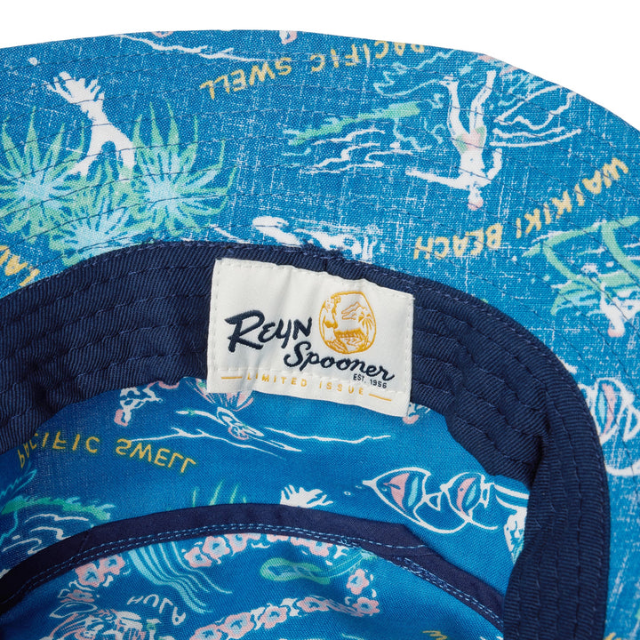 Reyn Spooner ONE FINE DAY BUCKET HAT in VALLARTA BLUE