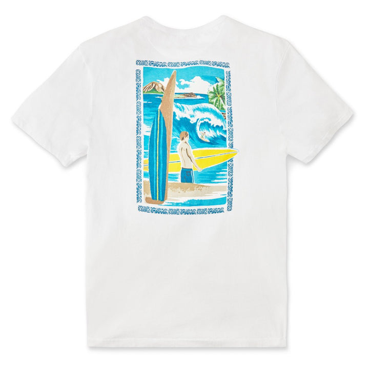 Reyn Spooner SURFIN' 808 TEE in WHITE