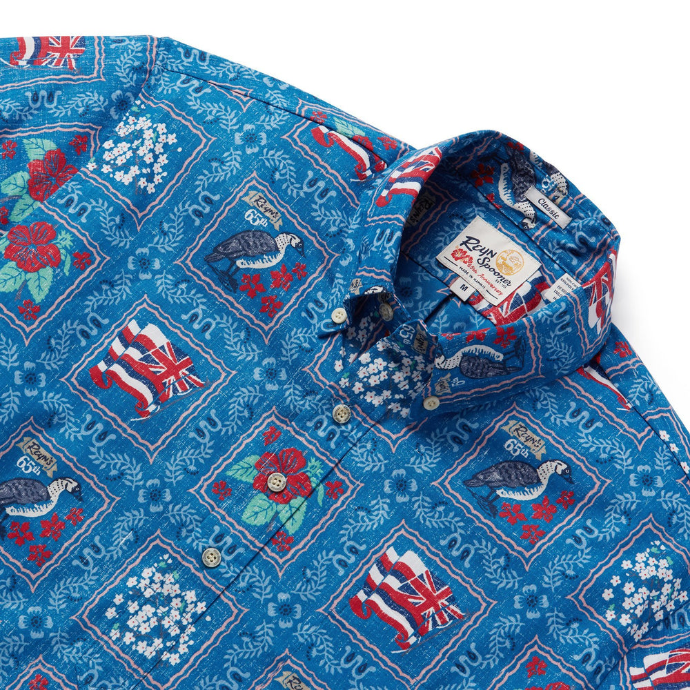 Reyn Spooner 65TH ANNIVERSARY LAHAINA SAILOR PULLOVER in VALLARTA BLUE