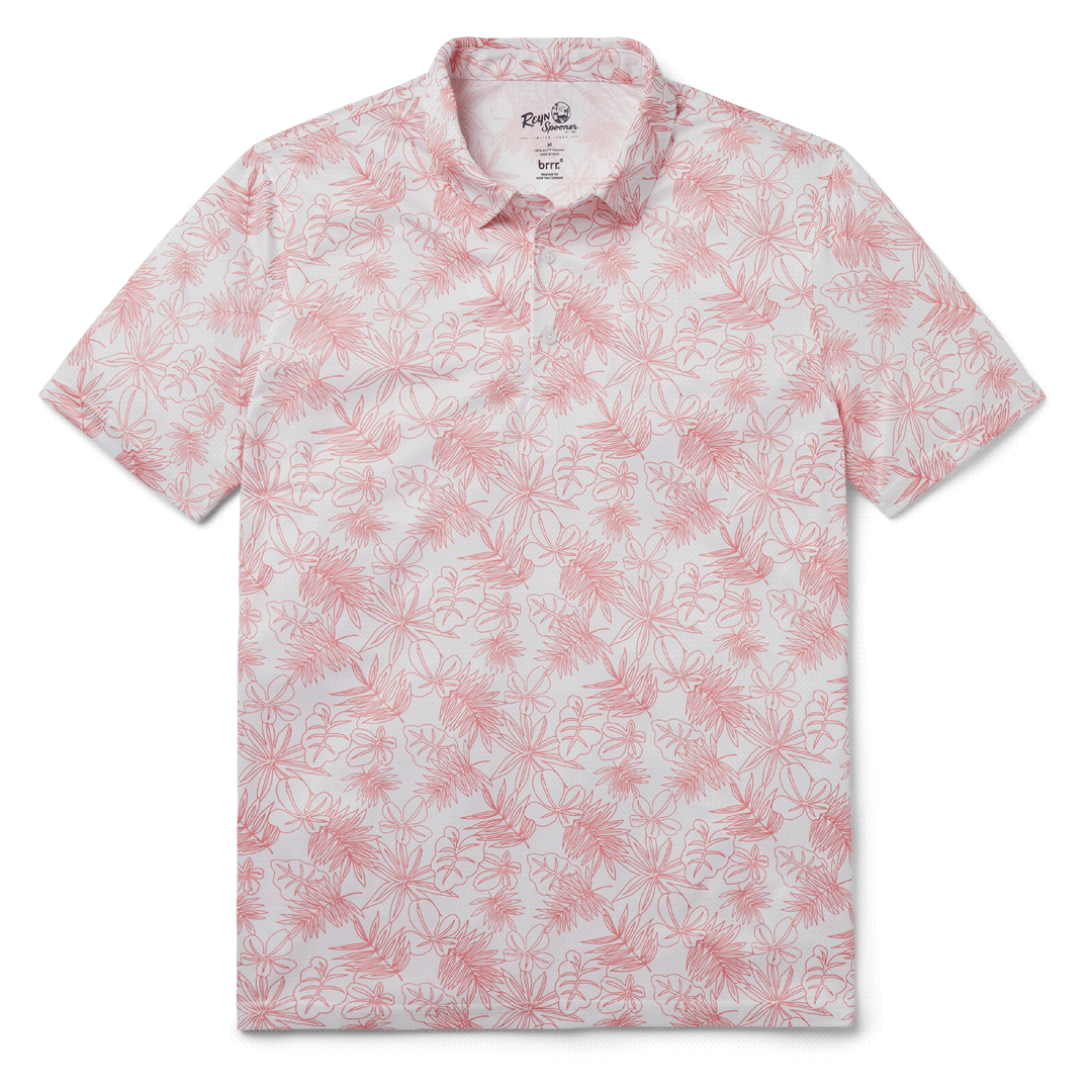 Reyn Spooner HIHIPE'A PERFORMANCE POLO in SHELL PINK