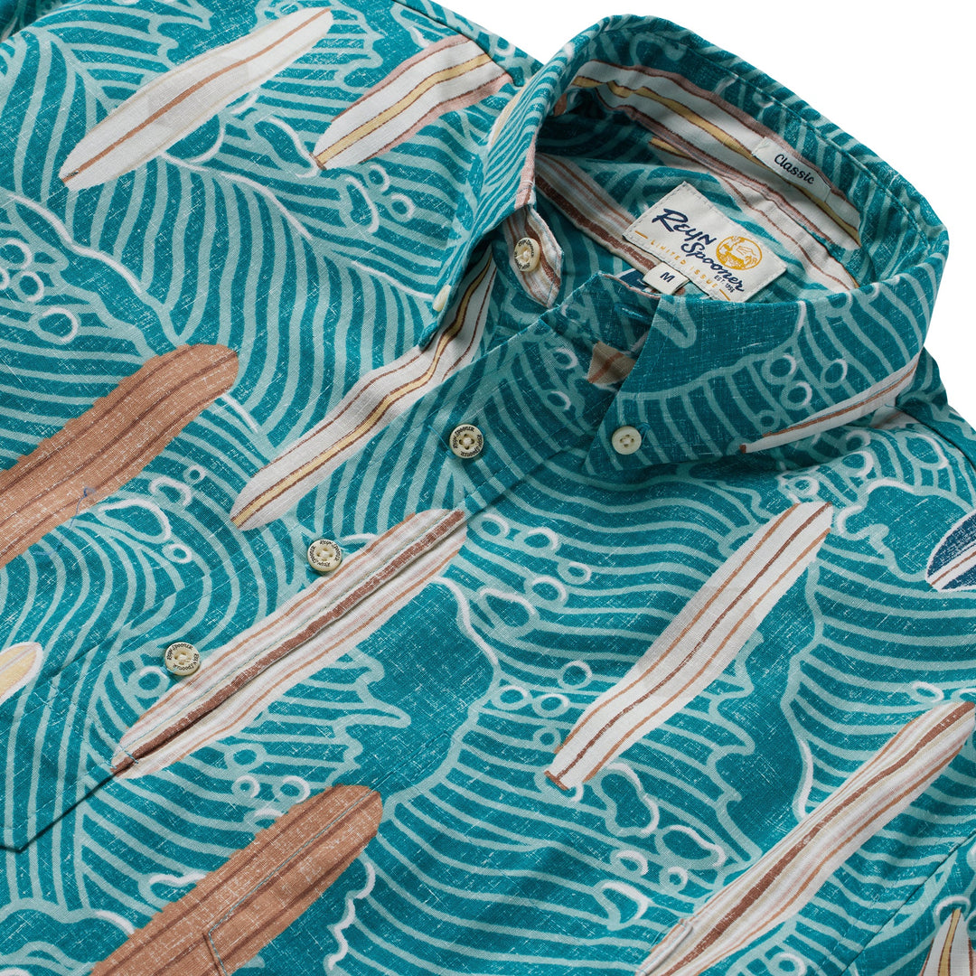 Reyn Spooner RETRO BOARDIN' PULLOVER in DEEP LAKE